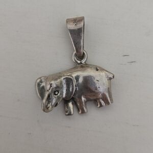 Sterling Silver Elephant Pendant